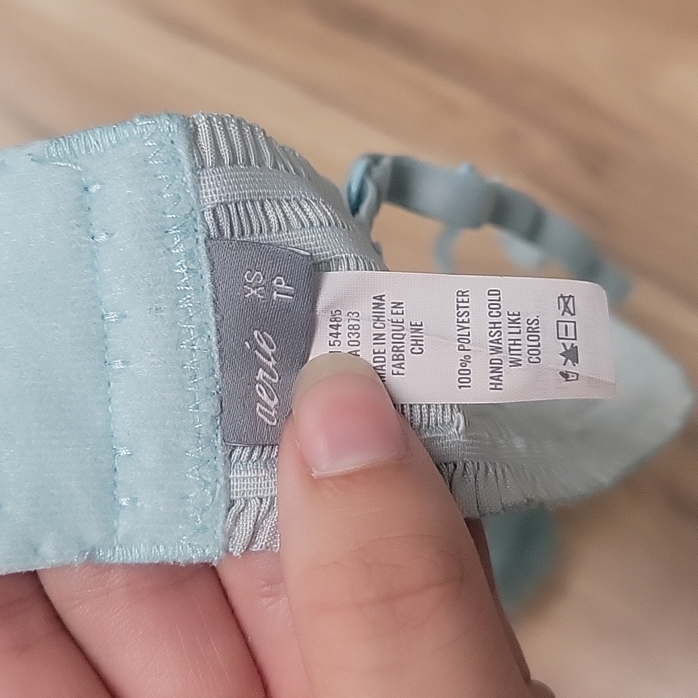 Light Blue Aerie Bralette XS - Picture 3 of 6